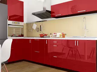 Кутова кухня Color-MIX VIP-Master 3000x2140x1200 Червона (з пеналом) Купити кутову кухню Color-MIX VIP-Master 3000x2140x1200 Червона (з пеналом)