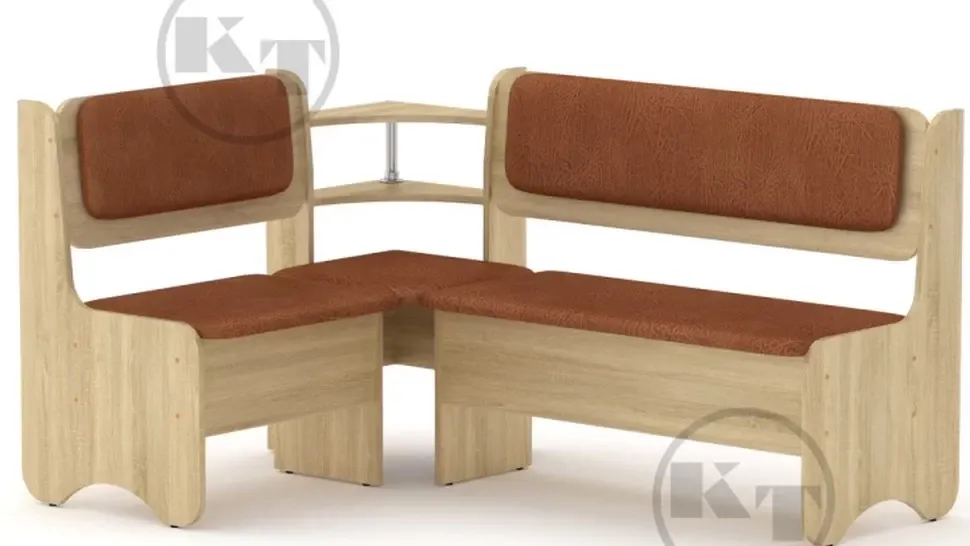 Дуб Сонома Кухонний куточок Софія штучна шкіра Рудий Компаніт Дуб Сонома Кухонний куточок Софія штучна шкіра Рудий Компаніт