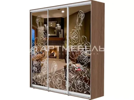 Шкаф-купе 2200x450x2200 ​Стандарт​ Феникс трехдверный