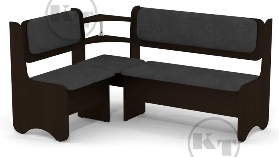Венге Темний Кухонний куточок Софія тканина Балатон 96 Компаніт Венге Темний Кухонний куточок Софія тканина Балатон 96 Компаніт