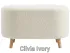 Пуф MAXI Viorina DEKO Clivia Ivory (Трендове букле) Пуф MAXI Viorina DEKO Clivia Ivory (Трендове букле)