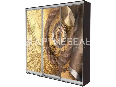 Шкаф-купе 2200x450x2200 ​Стандарт​ Феникс трехдверный
