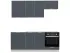 Модульная кухня Acryl 2 м фасады LuxeForm Рост