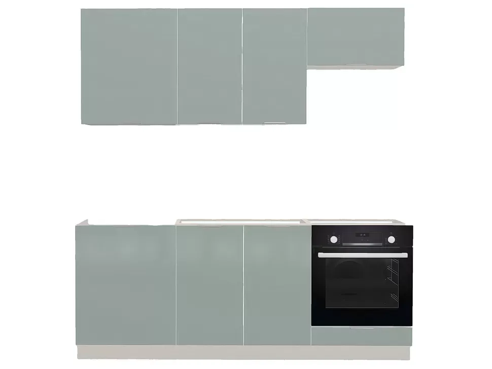 Без Столешницы, Каменная Роза Модульная кухня Acryl 2 м фасады LuxeForm Рост