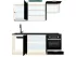 Модульная кухня Acryl 2 м фасады LuxeForm Рост