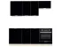 Модульная кухня Acryl 2 м фасады LuxeForm Рост