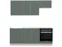 Модульная кухня Acryl 2 м фасады LuxeForm Рост