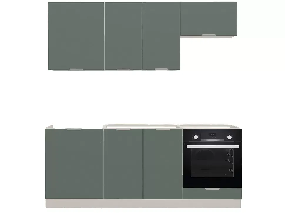 Модульная кухня Acryl 2 м фасады LuxeForm Рост – детали изделия