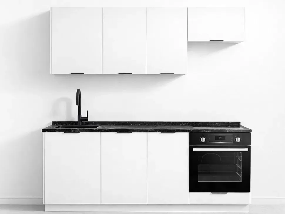 LuxeForm 38 Мм, Белый Модульная кухня Acryl 2 м фасады LuxeForm Рост