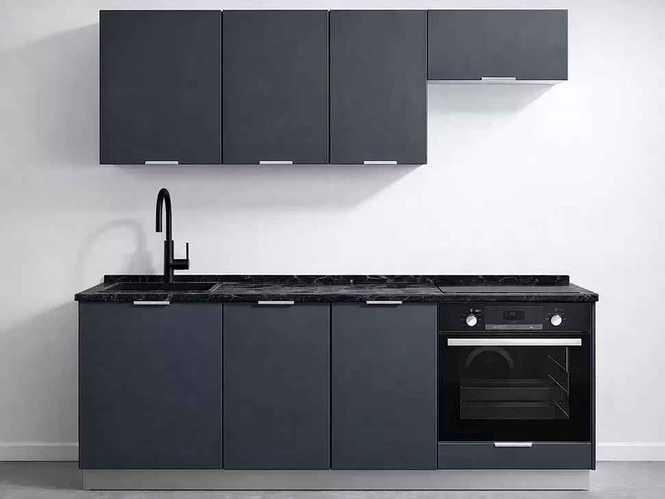 LuxeForm 38 Мм, Гриджио Модерн Модульная кухня Acryl 2 м фасады LuxeForm Рост