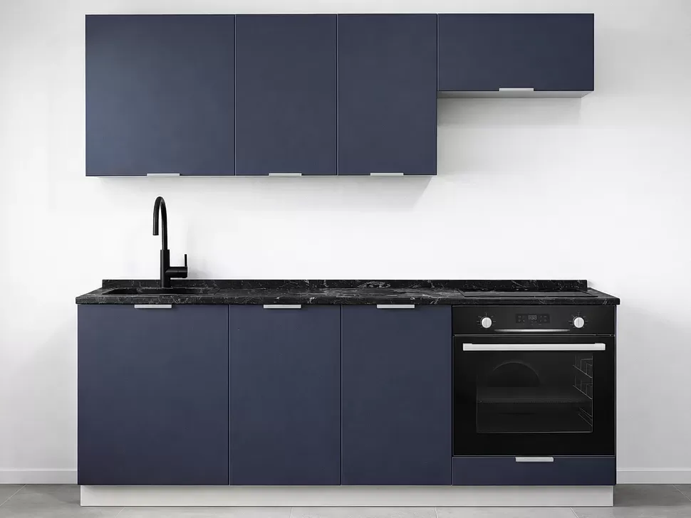 LuxeForm 38 Мм, Океан Модульная кухня Acryl 2 м фасады LuxeForm Рост