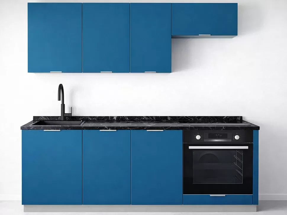 LuxeForm 38 Мм, Сапфит Модульная кухня Acryl 2 м фасады LuxeForm Рост