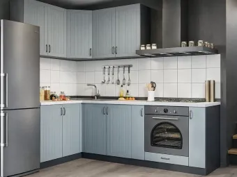 Угловая кухня Верона 2,4×1,6 м серо-зеленая Вип-Мастер – купить в Киеве, от производителя, доставка, оплата, гарантия Киев-Мебель™
