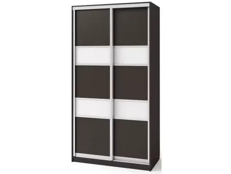 Шкаф-купе двухдверный со вставками из матового стекла Вип-Мастер 1200x450x2400 1,2 метра Шкаф-купе двухдверный со вставками из матового стекла Вип-Мастер 1200x450x2400 1,2 метра