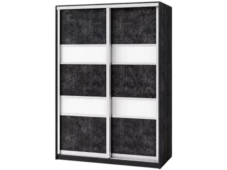Шкаф-купе двухдверный со вставками из матового стекла Вип-Мастер 1200x450x2400 1,2 метра Шкаф-купе двухдверный со вставками из матового стекла Вип-Мастер 1200x450x2400 1,2 метра