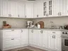Угловая кухня Amore Classic 3,0×1,8 м белая Вип-Мастер