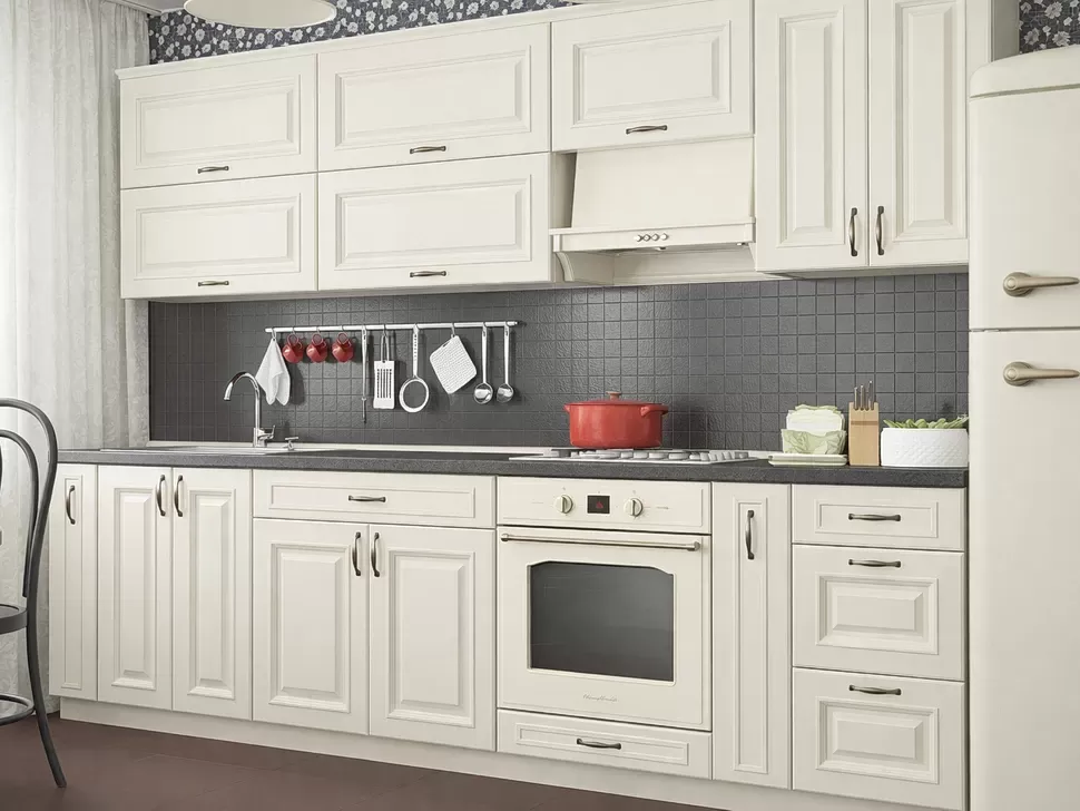 Слоновая кость кухня Amore Classic Вип-Мастер 2800