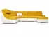 Желтый П-образный диван Бозен ECO-5 UD Константа модульный пума