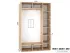 Шафа-купе Фенікс чорний фасад комбі Стандарт 1500 2-дверна Шафа-купе Фенікс чорний фасад комбі Стандарт 1500 2-дверна