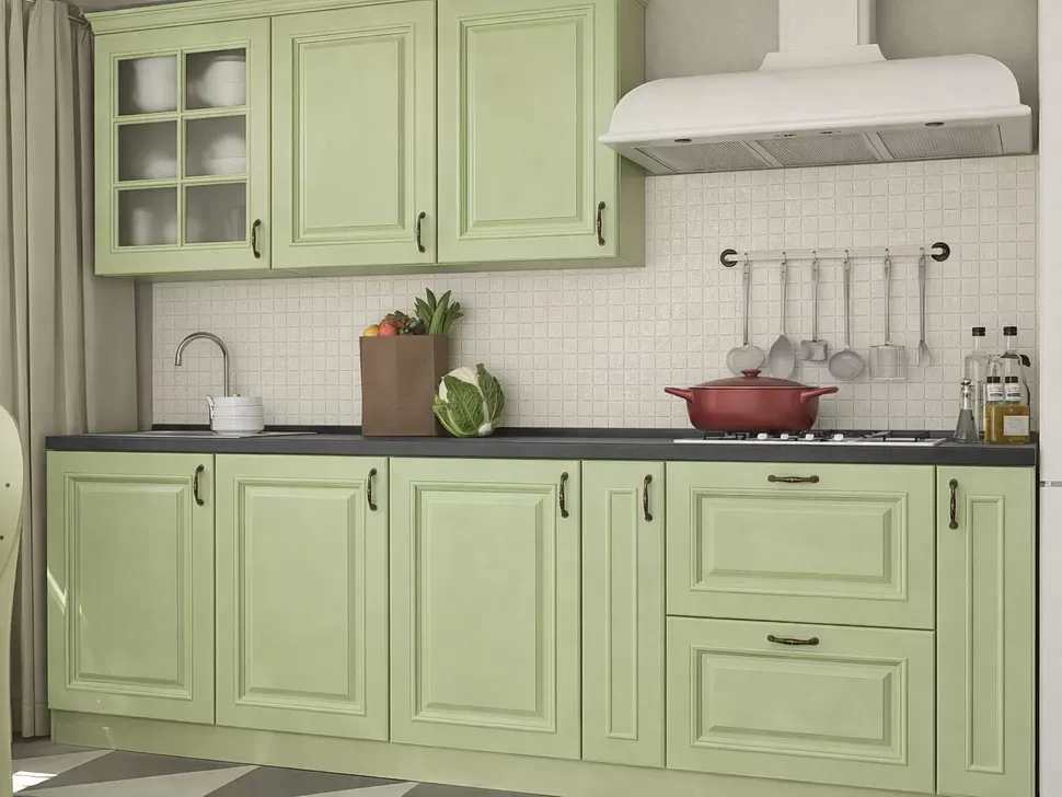 Кухня Amore Classic 2,8 м фисташковая Вип-Мастер купить в Киеве – Киев-Мебель™