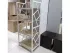 Белый стеллаж Ромбо Loft 4 полки цвет дуб античный мебельная фабрика Металл-Дизайн