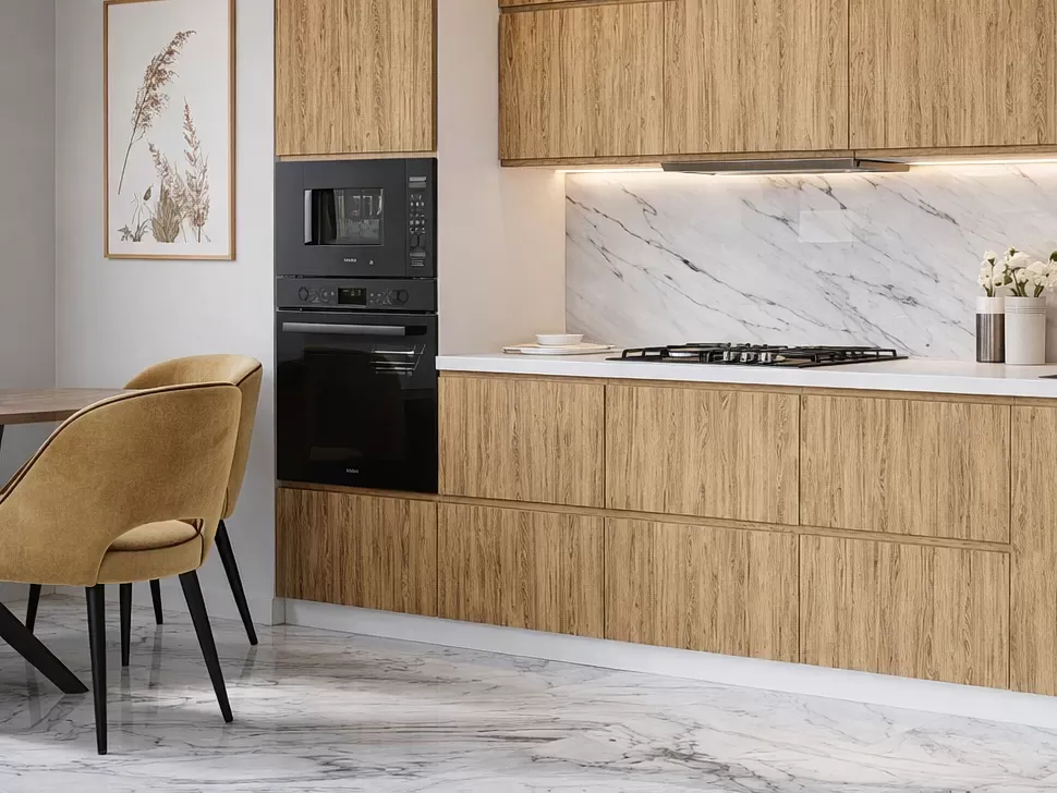 Шпонована кухня WoodLine Lux 3,8 м дуб старий Віп-Майстер фото 4
