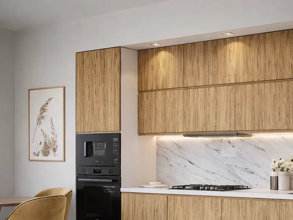 Шпонована кухня WoodLine Lux 3,8 м дуб старий Віп-Майстер фото 6