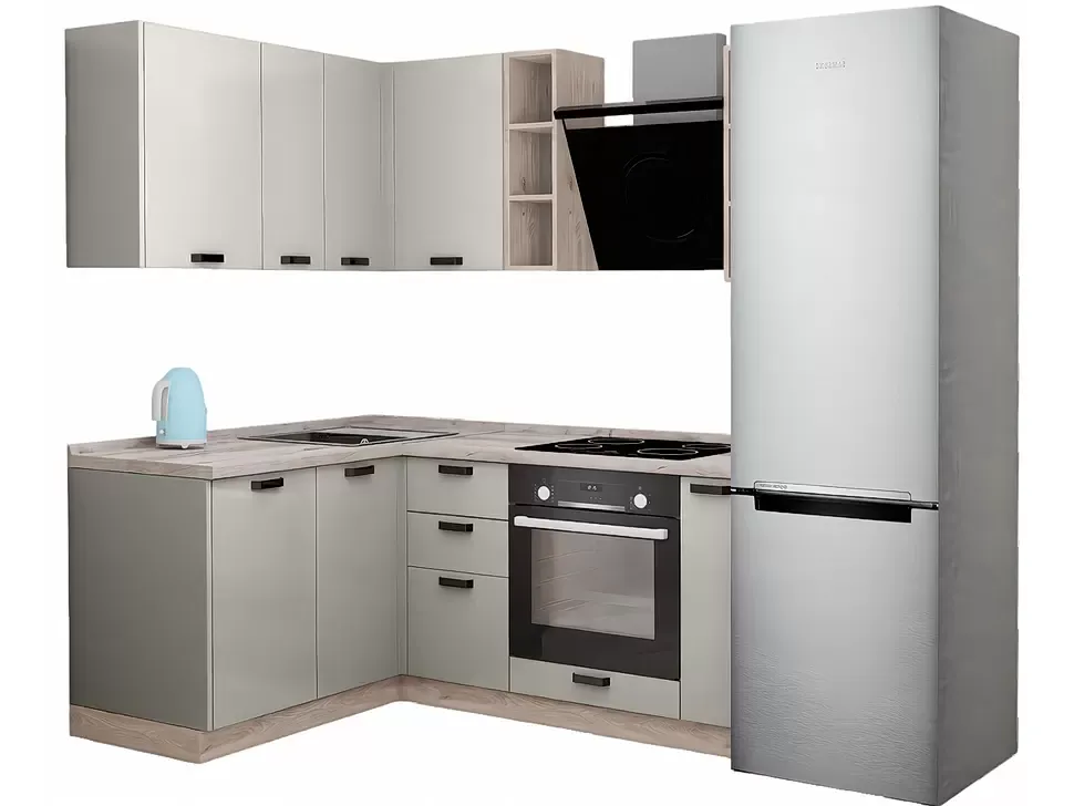 LuxeForm 38 Мм Кашемір Кутова кухня 1800х1500 мм ДСП фасади Рост