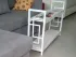 Белый стеллаж Квадро Лонг Loft 2 полки цвет ДСП Аляска мебельная фабрика  Металл-Дизайн в интерьере