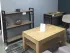 Черный стеллаж Квадро Лонг Loft  3 полки цвет ДСП Вествуд в интерьере мебельная фабрика Металл-Дизайн