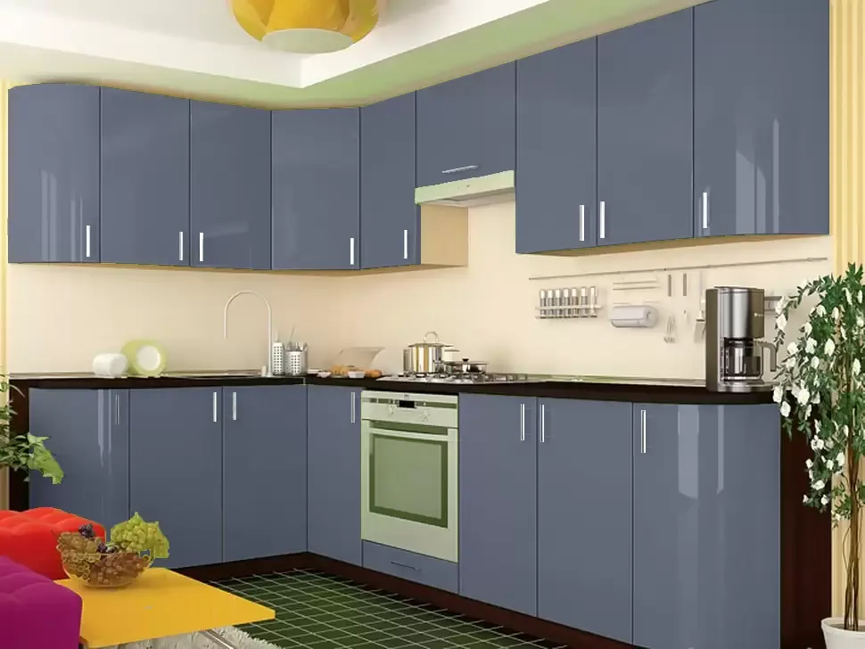 Серая угловая кухня Color-MIX VIP-Master 2700x1700