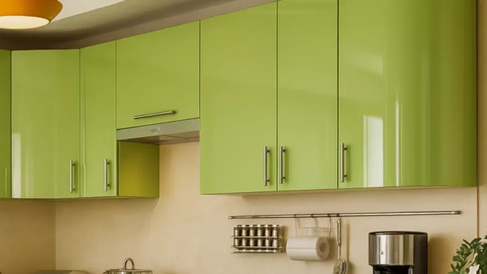 Оливковая угловая кухня Color-MIX VIP-Master 2700x1700
