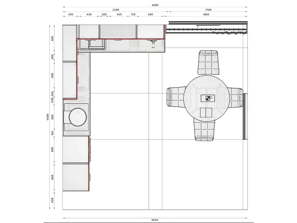 Кутова кухня 3600х1500 мм МДФ фасади Idea LuxeForm Рост – деталі виробу Кутова кухня 3600х1500 мм МДФ фасади Idea LuxeForm Рост – деталі виробу