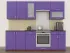 Фиолетовая кухня с витриной Color-MIX VIP-Master 2.4 метра Фиолетовая кухня с витриной Color-MIX VIP-Master 2.4 метра