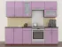 Розовая кухня с витриной Color-MIX VIP-Master 2.4 метра Розовая кухня с витриной Color-MIX VIP-Master 2.4 метра