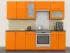 Оранжевый металлик кухня с витриной Color-MIX VIP-Master 2.4 метра Оранжевый металлик кухня с витриной Color-MIX VIP-Master 2.4 метра