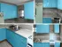 Голубая металлик угловая кухня Color-MIX VIP-Master 2300x1300 Голубая металлик угловая кухня Color-MIX VIP-Master 2300x1300