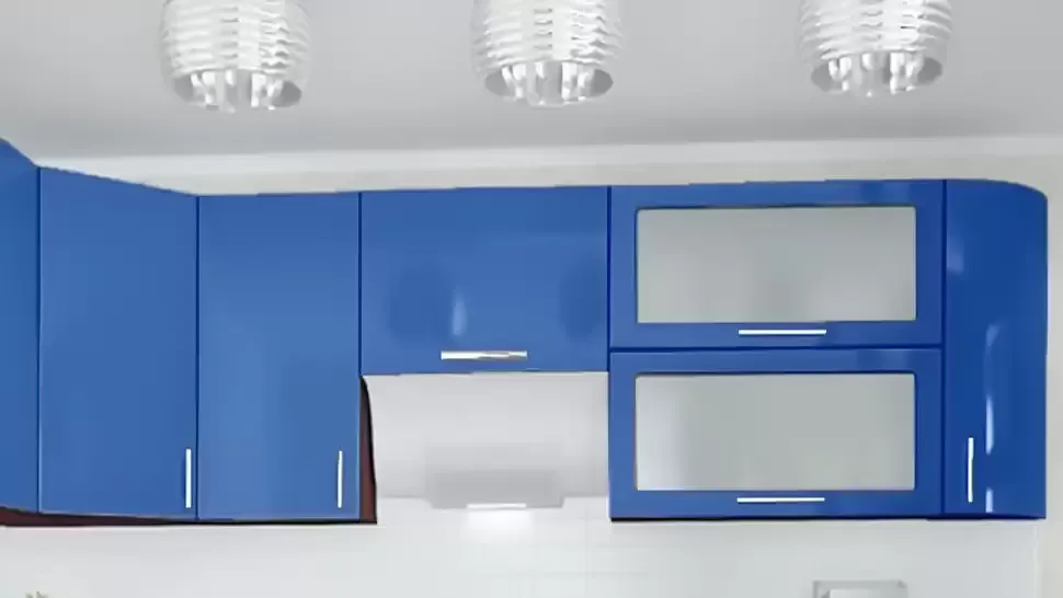 Синяя угловая кухня Color-MIX VIP-Master 2700x1700
