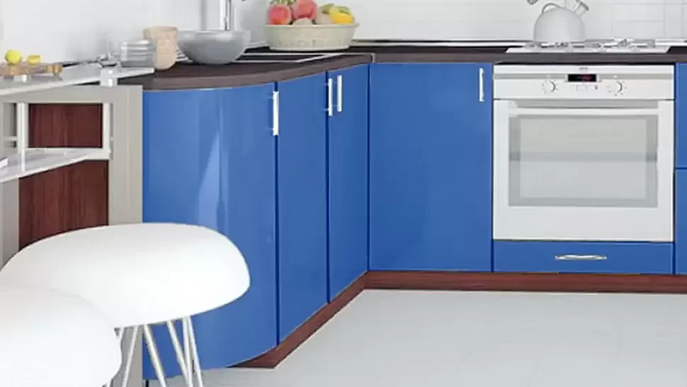 Синяя угловая кухня Color-MIX VIP-Master 2700x1700