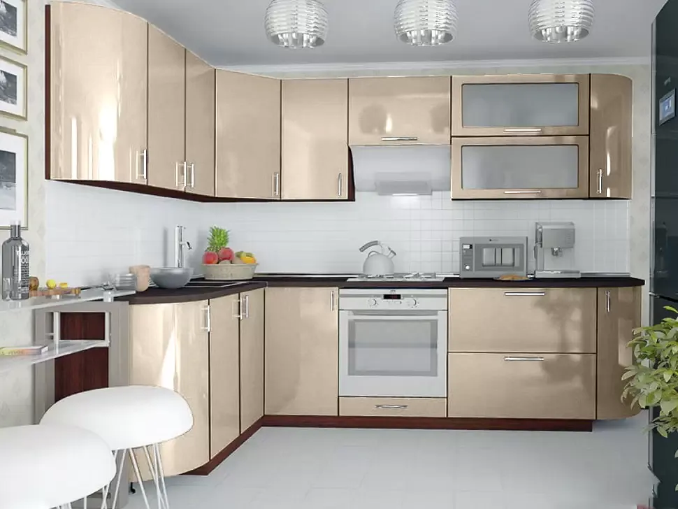 ванильная угловая кухня Color-MIX VIP-Master 2700x1700