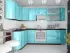 Голубая угловая кухня Color-MIX VIP-Master 2700x1700