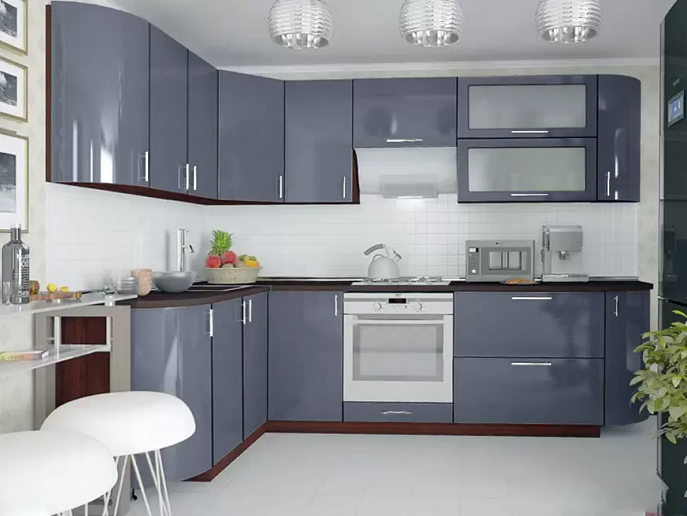 Серая угловая кухня Color-MIX VIP-Master 2700x1700