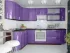 Сиреневая металлик угловая кухня Color-MIX VIP-Master 2700x1700