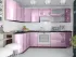 Фиалковая металлик угловая кухня Color-MIX VIP-Master 2700x1700