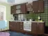Радиусная коричневая кухня Колор-МИКС ВИП-Мастер 3 метра Радиусная коричневая кухня Колор-МИКС ВИП-Мастер 3 метра