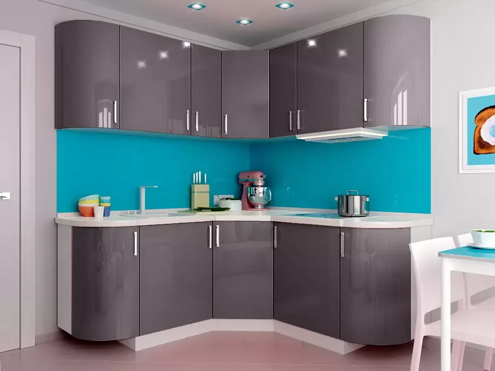 Кофейная угловая кухня ВИП-Мастер Марго 1,8х1,8 метра ❀ VIP-Master Margo 1800х1800