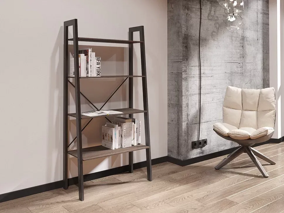 Стелаж 800х1400х370 4 полиці Призма Loft Метал-Дизайн фото 7 Стелаж 800х1400х370 4 полиці Призма Loft Метал-Дизайн фото 7