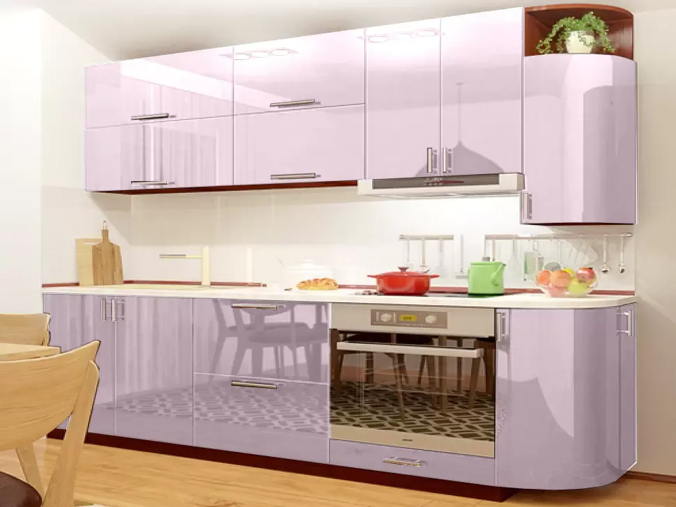 Розовый металлик прямая кухня ВИП-Мастер Марго велюр 2,3 метра ❀ VIP-Master Margo 2300 Розовый металлик прямая кухня ВИП-Мастер Марго велюр 2,3 метра ❀ VIP-Master Margo 2300