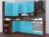 Голубая угловая кухня Color-MIX VIP-Master 2400x1200 Голубая угловая кухня Color-MIX VIP-Master 2400x1200