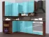 Голубой металлик угловая кухня Color-MIX VIP-Master 2400x1200 Голубой металлик угловая кухня Color-MIX VIP-Master 2400x1200